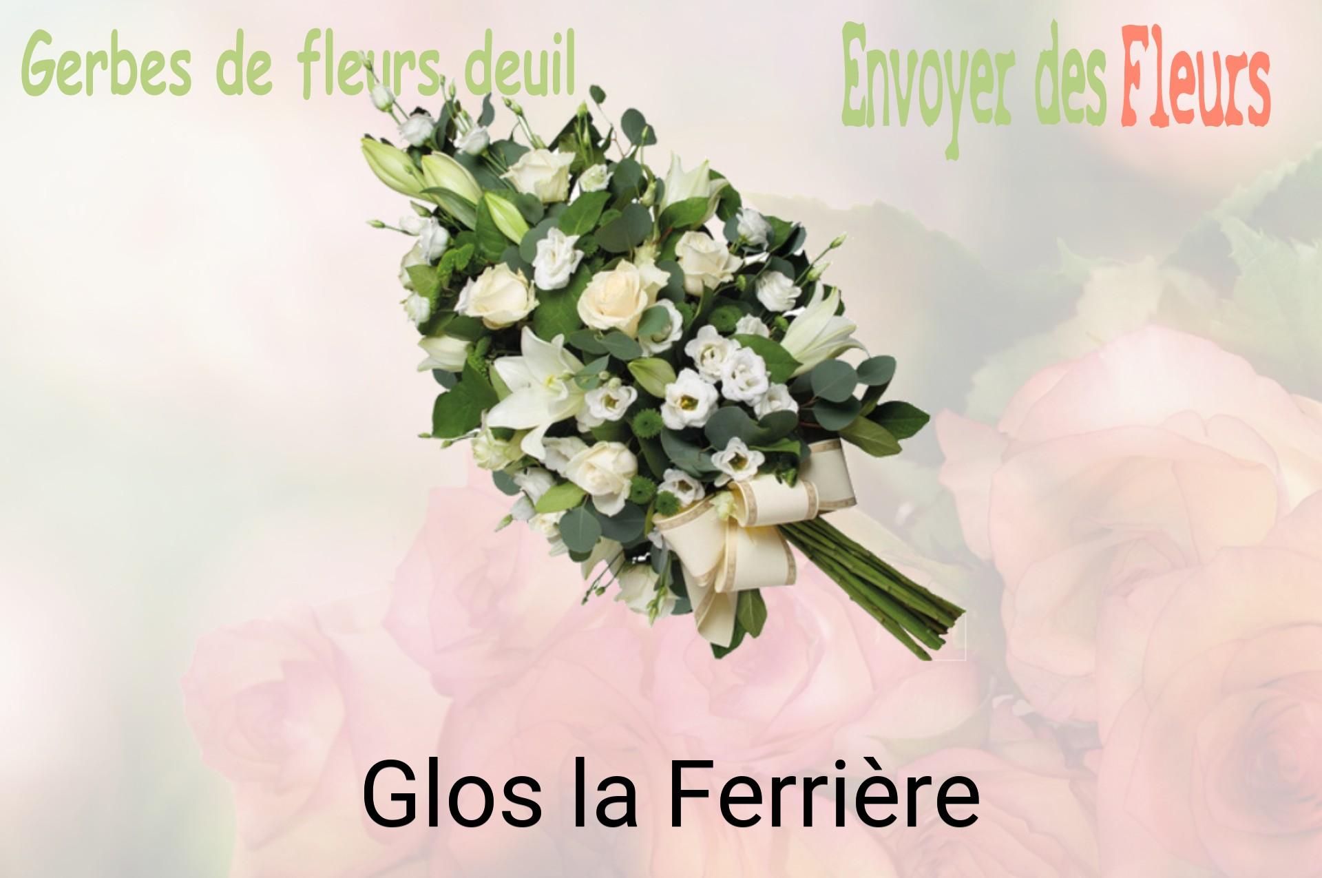 Gerbe de fleurs de deuil livrée à Glos-la-Ferrière